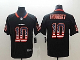 Nike Bears 10 Mitchell Trubisky Black USA Flag Fashion Color Rush Limited Jersey,baseball caps,new era cap wholesale,wholesale hats